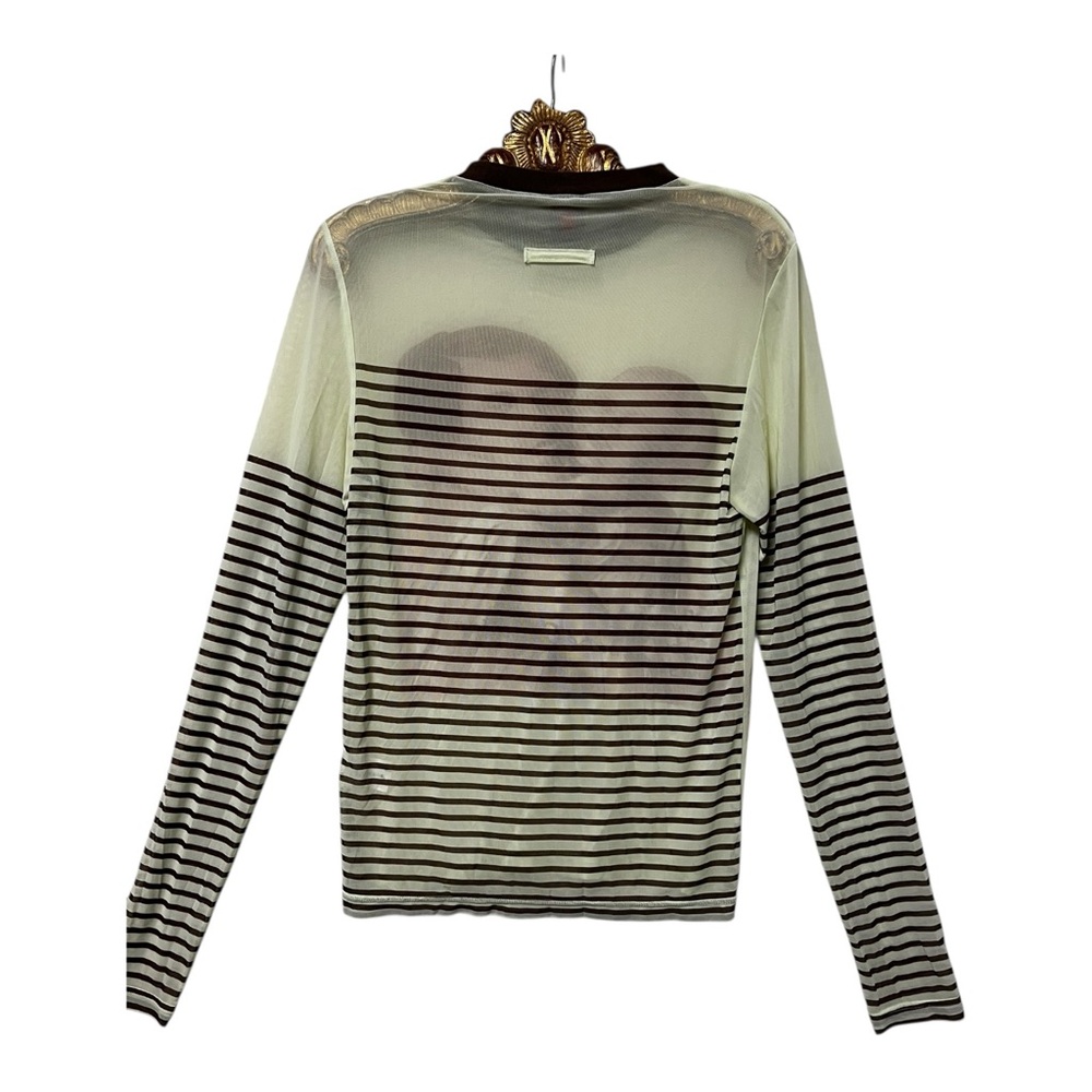 VTG Y2K JEAN PAUL GAULTIER Classique Limited Rare Sheer Long Sleeve Top Shirt L - Picture 8 of 11